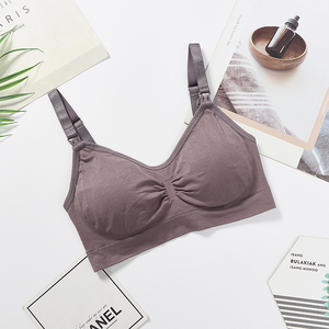 Reggiseni <span class=keywords><strong>Allattamento</strong></span> <span class=keywords><strong>Senza</strong></span> <span class=keywords><strong>Spalline</strong></span> Traspiranti all'Ingrosso, Stile Quotidiano, Intimo Premaman Lavorato a Maglia per Donne in Gravidanza, <span class=keywords><strong>Reggiseno</strong></span> per <span class=keywords><strong>Allattamento</strong></span> - Product Image 3