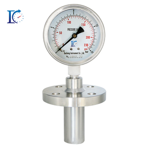 Manomètre à diaphragme à insertion entièrement en acier inoxydable, vente directe d'usine, pour applications dans l'industrie alimentaire et pharmaceutique - Product Image 1