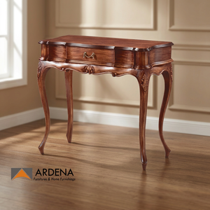 <span class=keywords><strong>Consolle</strong></span> Classica Europea Antica in Legno Massello <span class=keywords><strong>con</strong></span> 1 Cassetto, Realizzata a Mano per Camera da Letto e Soggiorno, Design Minimalista - Product Image 2