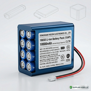 Bateria Recarregável de Lítio 18650 de Alta Capacidade Li-ion para E-bike, Scooter, Aspirador de Pó, Drone, Máx. 10A OEM ODM - Product Image 3