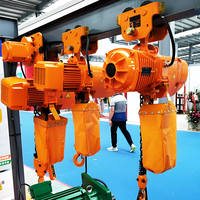 Palans à chaîne manuels à suspension avec moteur de déplacement pour toutes les industries, capacités 1t, 2t, 3t, 5t, 7.5 tonnes