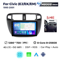 Autoradio Android 2 Din MEKEDE MS pour Honda Civic (EJ/EK/EM) 1995-2001 AM FM ADAS DVR Commande vocale Car-play+auto Android Autoradi