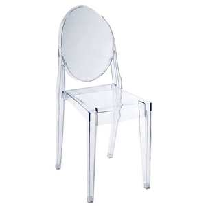 Sillas de Comedor Modernas Apilables para Adultos, de Plástico Transparente Rosa, sin Brazos, para Restaurantes, Hoteles y Banquetes - Product Image 4