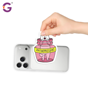 Autocollants personnalisés écologiques en forme d'animaux de dessin animé, impression imperméable, résistants à l'usure, style anthropomorphe, autocollant avec logo d'entreprise - Product Image 6