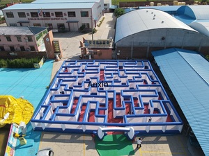 <span class=keywords><strong>Labyrinthe</strong></span> gonflable géant de 20*20m, jeu d'obstacles, jeu de compétition sportive pour adultes et enfants en plein air, jeu d'évasion gonflable - Product Image 6