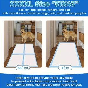 Coussinets jetables personnalisés pour chiots Pipi Chien Wee Plas Formation Pipi Coussin d'urine absorbant pour toilette - Product Image 6