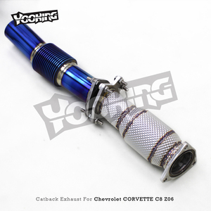 Système d'échappement OBM Titanium Catback High Flow Downpipe pour <span class=keywords><strong>Chevrolet</strong></span> CORVETTE C8 Z06 2019-2023, silencieux Valvetronic - Product Image 4