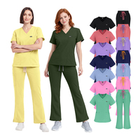 Tenues Médicales Extensibles Haut de Gamme pour Femmes, Uniformes d'Hôpital Personnalisables avec Logo OEM, Blouses Chirurgicales pour Chirurgiens