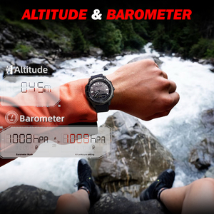 Reloj Deportivo Digital de Lujo para Hombre NORTH EDGE con Esfera de Textura Geológica, Resistente al Agua 50 Metros, Cronómetro, Cuenta Regresiva, Luz 2026 - Product Image 4