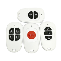 Télécommande universelle pour ouvre-porte de garage 299/315/433 MHz RF 4 boutons, apprentissage et duplication, pour maison et garage