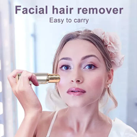 Mini lápiz de cejas eléctrico indoloro multifuncional 2 en 1 removedor de vello facial portátil impermeable IPX4 con batería