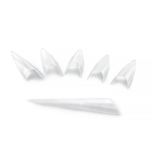 Faux ongles français en plastique avec strass, forme stiletto longue, demi-couverture, pour extension d'ongles en gel acrylique - Product Image 6