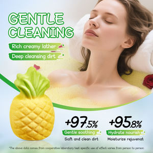 Bombas de Baño con Aroma a Piña SADOER, Exfoliante de Limpieza Profunda, Cuidado Corporal, Suaviza la Piel Seca, Aroma Rico, Producto Relajante para el Baño - Product Image 3