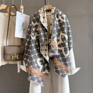 Winter 2025 Kaschmirschal Europäischer und Amerikanischer Stil für Klimatisierte Räume Langer Überwurf-Schal Doppelseitiger Warmer Live-Verkauf Schal - Product Image 4