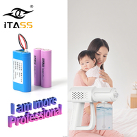 Baterai Lithium Ion 18650 Pak tegangan kapasitas kustom 3.7V 7.4V 1200mah 1500mah 1800mah 2000mah 2600mah 3200mah Itass