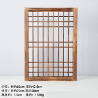Marco de Madera Maciza Hecho a Mano Plegable Retro para Puerta/Ventana, Ecológico, Transparente, Rústico, de Malla, Colgante, para Jardín Infantil