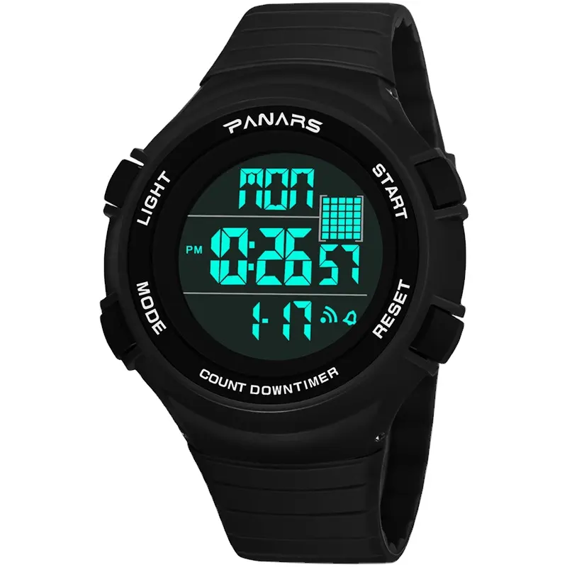 PANARS8102 Mens LED Digital Watches Waterproof Chronograph Sport Watch for Man Outdoor Fitness Stopwatch Alarm Clock Wristwatch