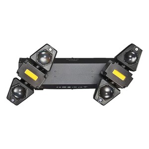 Nouveau produit double axe 4 bras hélicoptère secouant la tête lumière LED faisceau teinture lumière stroboscopique KTV bar DJ scène lumière laser - Product Image 5