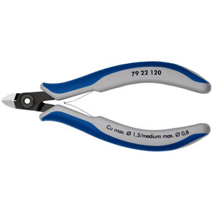 KNIPEX 79 22 120 Cortador diagonal de precisión para electrónica con mangos multicomponentes pulidos de 120 mm - Product Image 1