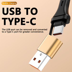 Biểu Tượng Tùy Chỉnh Quà Tặng 120W 2 Để 3 USB Loại C Đa Chức Năng Có Thể Thu Vào Cáp Sạc Cáp Cho Điện Thoại Di Động - Product Image 2