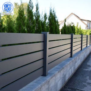 Vente en gros de <span class=keywords><strong>piscine</strong></span> extérieure bon marché intimité clôture en aluminium lamelle horizontale en métal <span class=keywords><strong>idées</strong></span> de clôture de jardin panneaux de clôture de maison de cour - Product Image 5