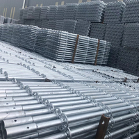 Andamios Metálicos de Fachada Pesada para Construcción, Andamios Galvanizados Resistentes para Edificios de Hormigón