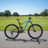 Vélo de montagne unisexe adulte à double suspension, frein à disque, pédale ordinaire, cadre en alliage d'aluminium 27,5/29 pouces - Offre spéciale