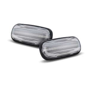 E-Mark Đã Được Phê Duyệt Rõ Ràng Ống Kính Phía Trước Tuần Tự Năng Động Dòng Chảy Bên Đánh Dấu Ánh Sáng Cho Land Rover Defender Freelander 1 2 2005 - Product Image 2