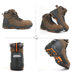 Scarpe antisicurezza impermeabili per tutte le stagioni Unisex da uomo con punta in acciaio scarponi da trekking per calzature di sicurezza per lavoro da esterno - Product Image 2