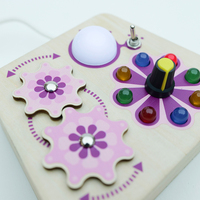 Montessori Panel kontrol ruang angkasa sensor interaktif anak-anak papan aktivitas papan sibuk elektronik dengan kotak sakelar