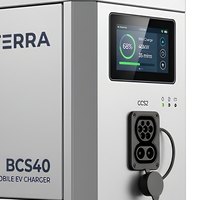 Station de recharge rapide portable pour véhicules électriques 40 kW, batterie LiFePO4 GB TYPE2, BESS, OCPP, chargeur intelligent d'urgence pour véhicules électriques sur route