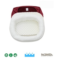 Coussins pour chiens de la collection Petmassive-luxury, classiques, ovales, en mousse coquille d'œuf, amovibles, lavables, imperméables, orthopédiques, ultra-doux