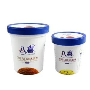 cool disposable pp yogurt takeaway cups ice cream tubs and lids