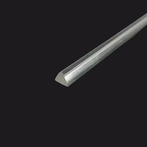 Fabriek Extrusie Led Profielen Ambachten Leveren Heldere Transparante Pmma Kunststof Gelijkzijdige Driehoekige Staaf Bar Voor Led Licht - Product Image 2