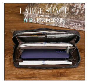 <span class=keywords><strong>Portafoglio</strong></span> da <span class=keywords><strong>donna</strong></span> in <span class=keywords><strong>vera</strong></span> <span class=keywords><strong>pelle</strong></span> nuova 2025 con cerniera in rilievo borsa a mano con rivestimento in <span class=keywords><strong>pelle</strong></span> a strati <span class=keywords><strong>portafoglio</strong></span> in <span class=keywords><strong>pelle</strong></span> Vintage - Product Image 5