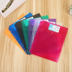 Multi-Functional Thickened Waterproof PP <b>A4</b> Frosted Vertical <b>Document</b> <b>Folder</b> with Business Card Holder for Office Student - Product Image 2
