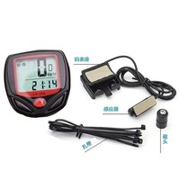 Speedometer sepeda Digital tahan air dengan kabel, Odometer penghitung kecepatan bersepeda meja kode, aksesori sepeda