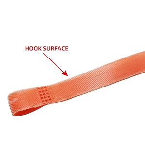 Attache-câble réglable en forme de P avec fermeture auto-agrippante, sangle de serrage en nylon pour câbles - Product Image 4