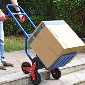 Alemania Heavy Duty Stair Climber Hand Truck <span class=keywords><strong>Dolly</strong></span> Cart Trolley con 6 ruedas sólidas - Product Image 2