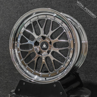 Jantes en aluminium chromé poli LM LMR 2 Peace Wheel, design musclé et élégant, 17-23 pouces, forgées, pour voitures.
