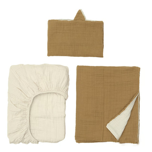100% Cotton 200TC Eco-Friendly 3-piece Bedlinen <strong>Set</strong> for <strong>Crib</strong> Boys Girls Nursery Decoration Cover Fitted Sheet Pillowcase <strong>Bedding</strong> - Product Image 3
