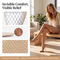 Coussinets en gel de silicone pour l'avant-pied pour femmes, absorption des chocs et protection contre les chocs pour talons hauts, respectueux de la peau, taille unique, abricot