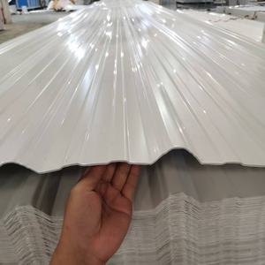 Desain Modern lembar UPVC bergelombang Panel atap PVC tahan air UV untuk apartemen taman gudang bengkel atap plastik - Product Image 4