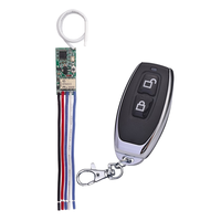 Interruptor de Control Remoto Inalámbrico Universal de 433Mhz con Luz LED y Código de Aprendizaje para Motores Pequeños, Amplio Voltaje, Automático YET027