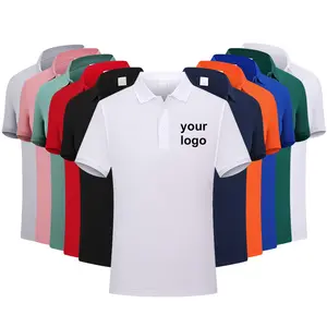 Di alta Qualità di Sublimazione Personalizzata Polo Shirt Con Ricamo Logo A Buon Mercato Polo di Colore Solido Camicia di Polo