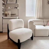 Chaise de relaxation moderne en bois massif au design minimaliste, idéale pour la maison, le bureau ou la chambre, sans accoudoirs, mobilier doux pour la maison - Grande Vente