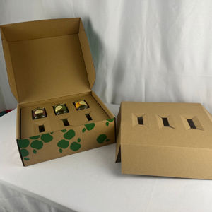 Recyclebaar Op Maat Gemaakte Logo E-Commerce E-Commerce Gegolfde Medicinale Farmaceutische Pillfles Pot Verzending Mailer Verpakking - Product Image 1