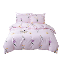 Vente en gros de draps de lit personnalisés en coton 100% - Ensemble de literie 4 pièces - Housse de couette - Taille King Size - Taille Queen Size - Taille Full - Super doux - Luxe