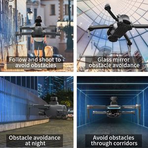 โดรนแบบพับได้ควบคุมโดรนส่วนตัวจากระยะไกลแบบพับเก็บได้ดีที่สุดโดรน cmara drones baratos prosumer Para NIOS กับ GPS - Product Image 5