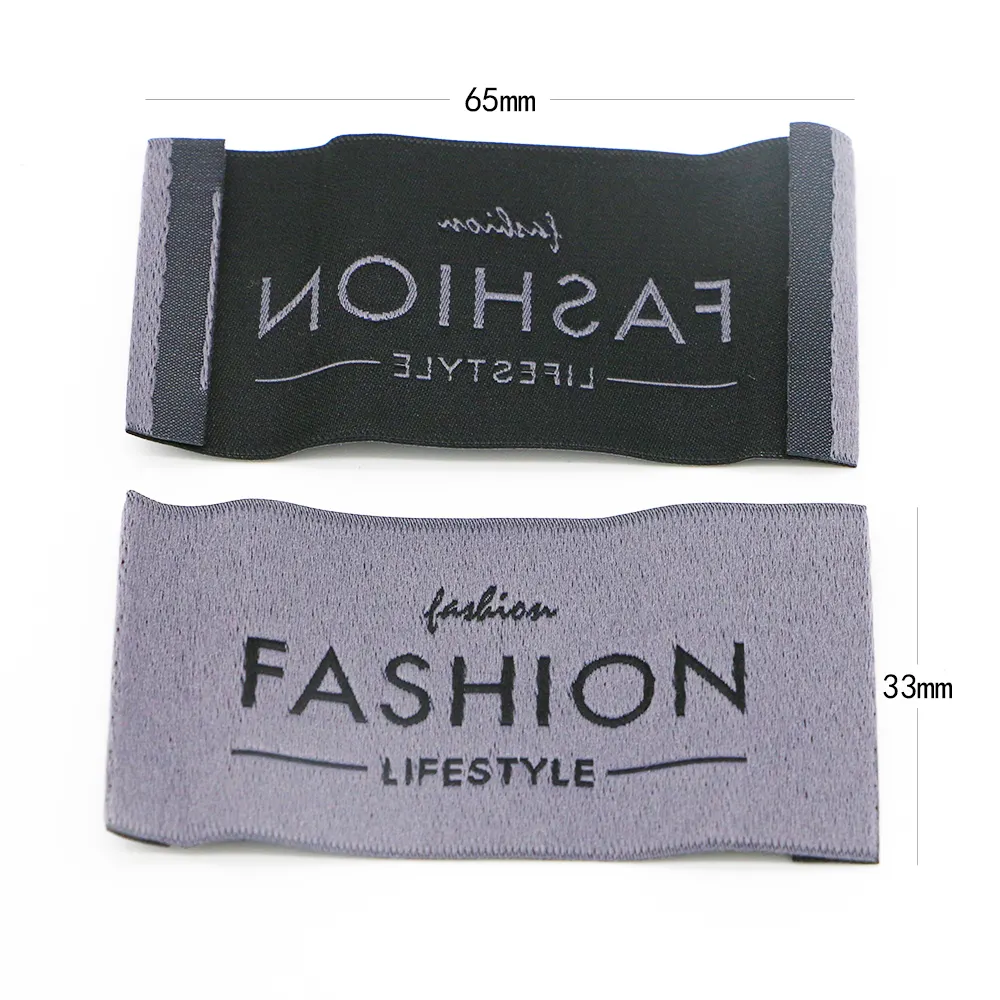 Label Kain Damask Desainer Kain Tenun Label Tenunan Pakaian Kustom Kelas Tinggi untuk Tas Mainan Pakaian Rumah Sepatu Tekstil